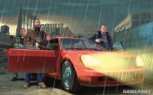 游民星空_《侠盗猎车手GTA4》官方素描壁纸欣赏