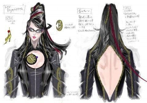 《猎天使魔女(bayonetta)》官方设定图