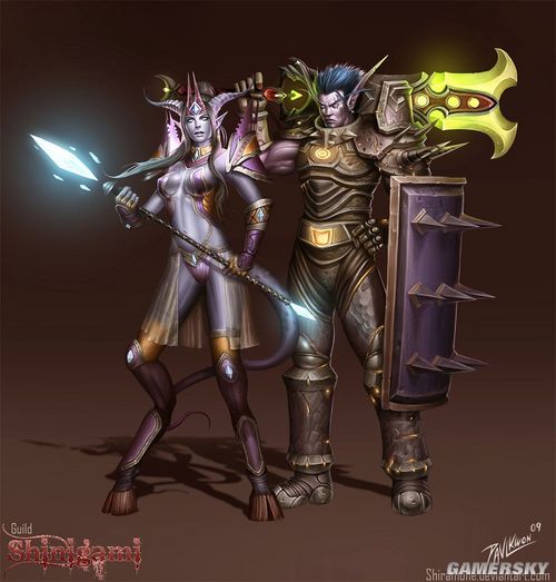 游民星空_十女斗艳图 暴雪官网魔兽世界FANS原画