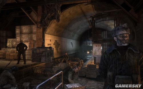 《地铁2033》游戏新画面:地铁隧道里的怪物