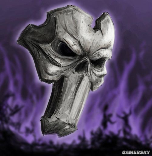 国外玩家绘制《暗黑血统2》死神面具 杀气十足