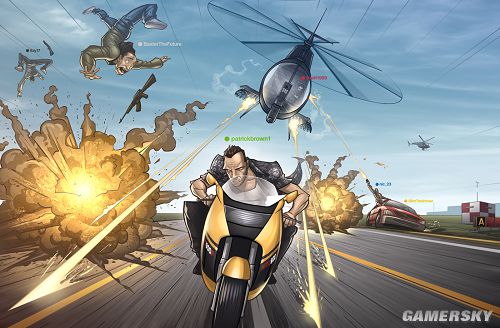 《gta》历代"大佬"全家福艺术图欣赏