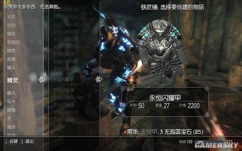 《上古卷轴5:天际》高亮永恒精灵甲汉化mod