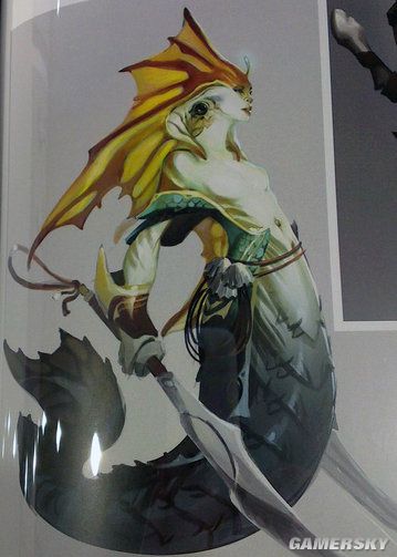 dota2绝密原画欣赏豪放小娜迦霸气人马