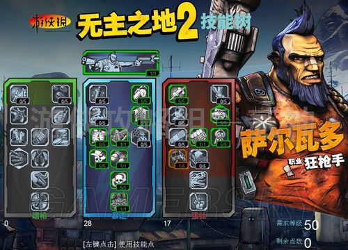 邊緣禁地2(Borderlands 2) 全職業3系天賦推薦配點與心得