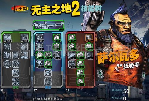 邊緣禁地2(Borderlands 2) 全職業3系天賦推薦配點與心得