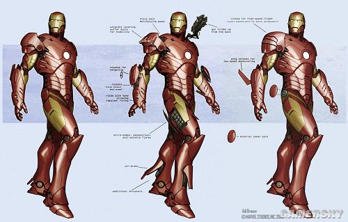 钢铁侠1设计概念图钢铁侠2决战概念图钢铁侠的所有机种,配角,反派一览