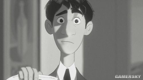 奥斯卡提名动画《纸人(Paperman)》欣赏:黑白