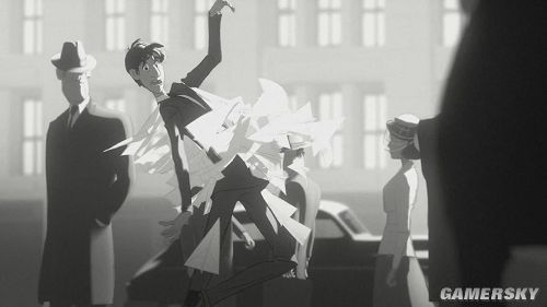 奥斯卡提名动画《纸人(paperman)》欣赏:黑白怀旧风格的爱情童话 男