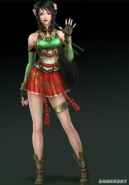 真三国无双7dynastywarriors8美女斗士大乔关银屏战斗画面公开