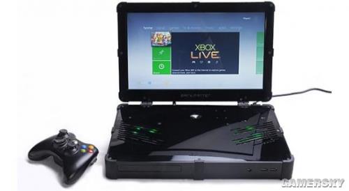 全球首台3D打印技术制作的Xbox 360笔记本亮