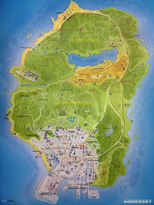 GTA5》全景地图一览-游民星空