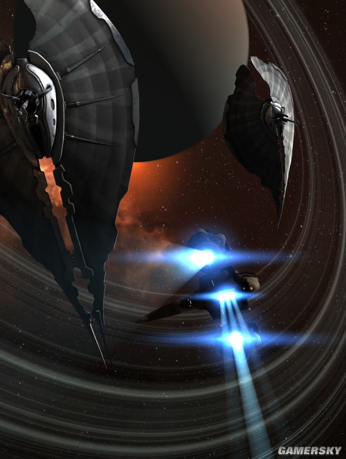 《eve online》巨型战舰顶级艺术图欣赏 泰坦相比就是