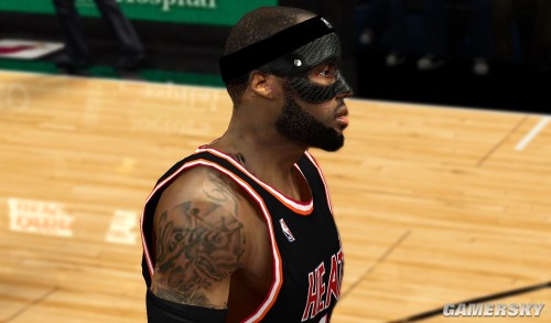 nba 2k14 詹姆斯黑色面具补丁