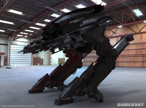 《机械战警(robocop)》高清3d概念图 两足机器人杀无赦