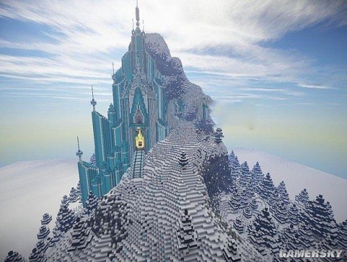 我的世界 Elsa's Ice Castle 艾莎的冰雪城堡地图