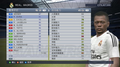 实况足球2015(PES2015) 大师联赛经典球员能