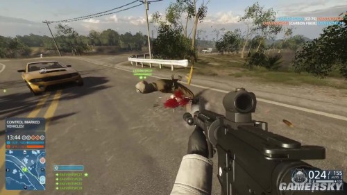 《战地:硬仗(battlefield hardline)》惊现逗比bug 角色变身"进击的