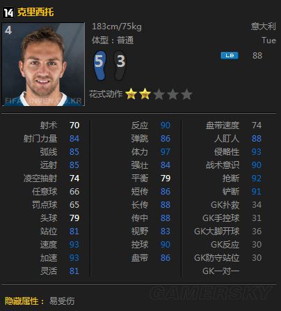 FIFA Online3高性价比边后卫推荐 妖人边后卫都