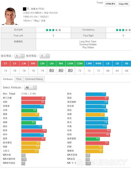 FIFA Online3韩服更新拜仁球员新旧对比