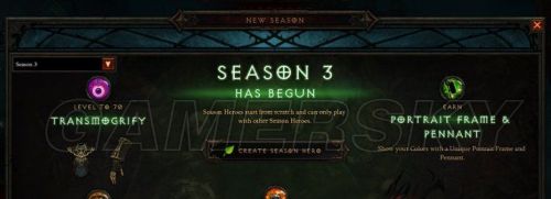 暗黑破坏神3赛季