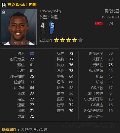 FIFA Online3 14卡数据更新中锋能力值新旧对比