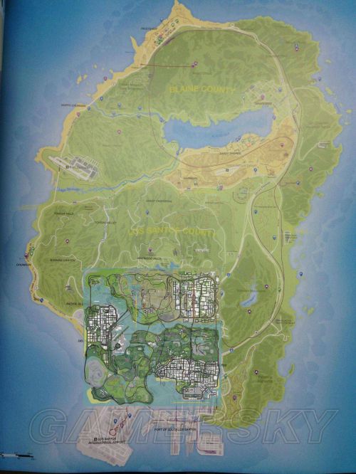 侠盗猎车手5(GTA5) 地图有多大 洛圣都高清全