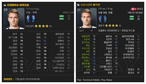 FIFA Online3韩服数据更新中场球员汇总