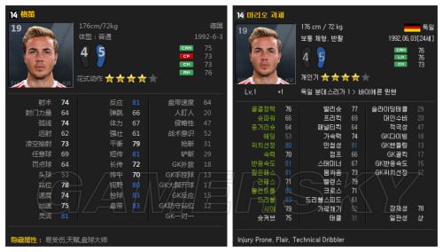 FIFA Online3韩服数据更新中场球员汇总