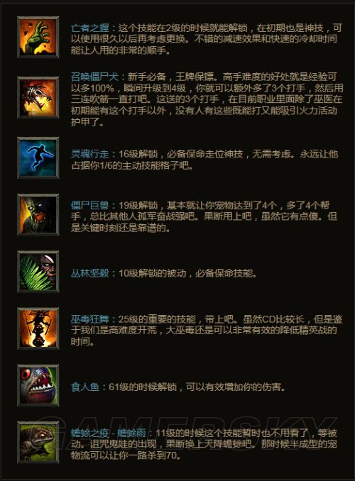 暗黑3国服巫医开荒心得巫医技能搭配推荐