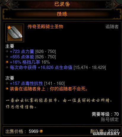 暗黑3圣殿骑士装备