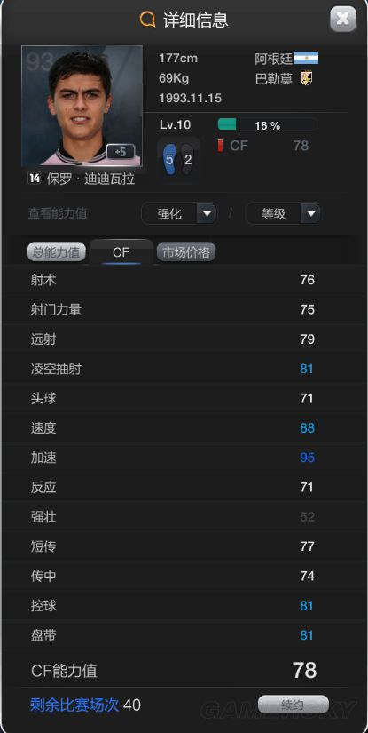 FIFA Online3 90后银卡妖人