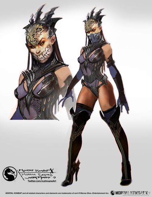 真人快打xmortalkombatx最新原画欣赏面罩美女满嘴獠牙