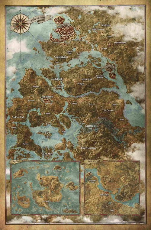 巫师3世界地图区域一览