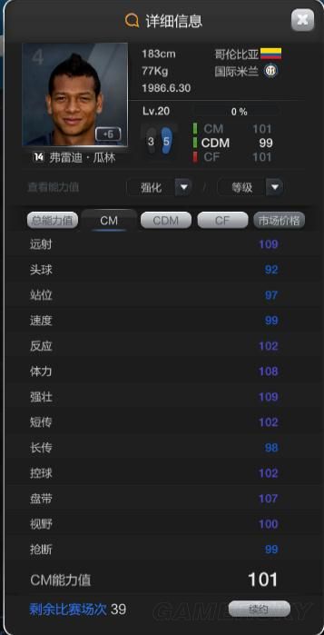 FIFA Online3国米套球员推荐