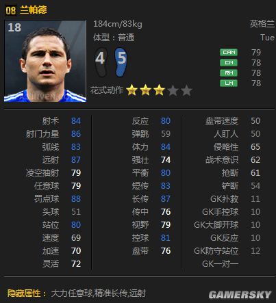 FIFA Online3 08赛季卡隐藏属性