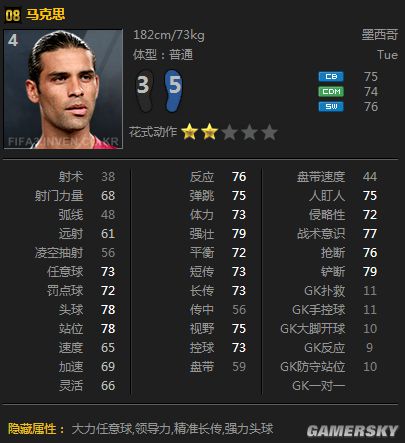 FIFA Online3 08赛季卡隐藏属性