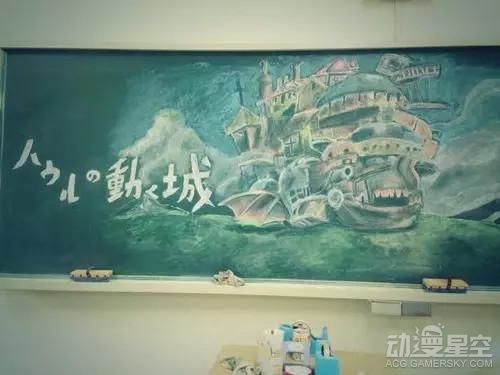 日本学生绘高考祝福黑板画 相似度简直逆天了