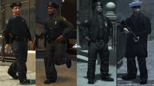 随着掩体这个功能以及单警察-多武器的出现,gta4 的警察比