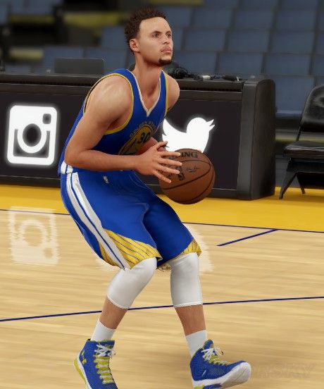 nba2k16库里身材数据自定义阵容修改库里身材数据