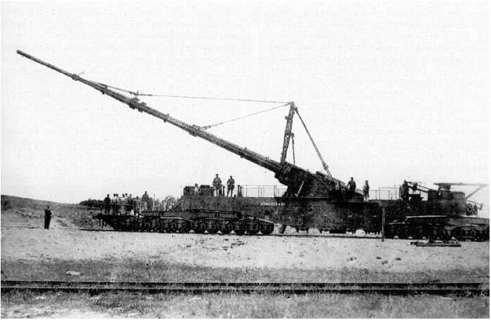 发射阵地中的巴黎大炮,拍摄时间不明巴黎大炮的发射流程由一名叫