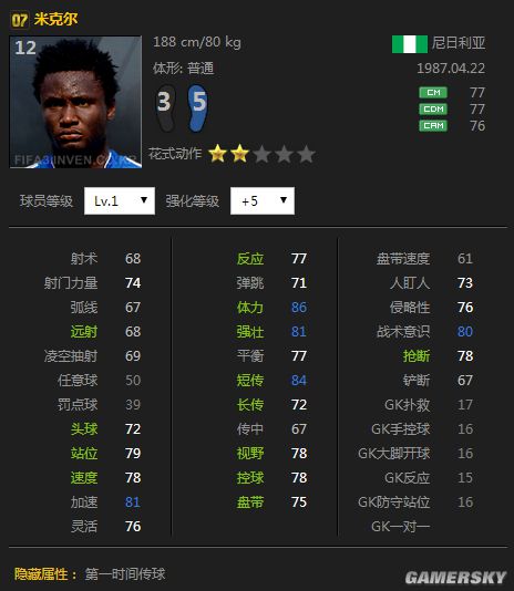 FIFA Online3银卡妖人推荐 最新妖人推荐