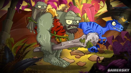 《植物大战僵尸2》迎更新:侏罗纪沼泽大战