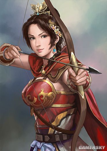 《三国志12》全美女武将图鉴一览 美女武将头像_孙尚香-游民星空