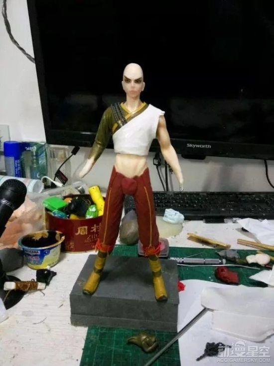 粉丝自制《画江湖之灵主》百里登风手办 英姿