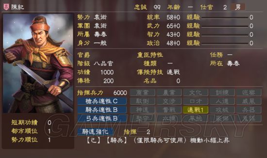 三国志13群雄割据全势力武将详解群雄割据剧本破局心得