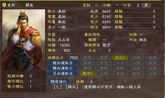 三国志13群雄割据全势力武将详解群雄割据剧本破局心得