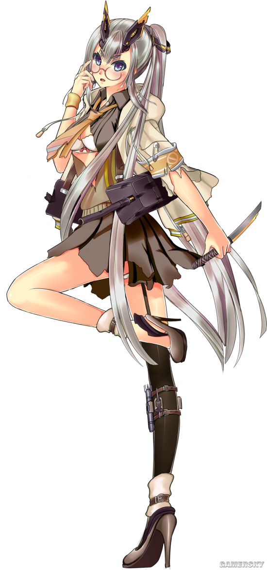 战舰少女r龙田初版立绘舰r龙田黑历史立绘