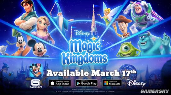 《迪士尼魔法王国(disney magic kingdoms)》3月17日发售 招牌角色