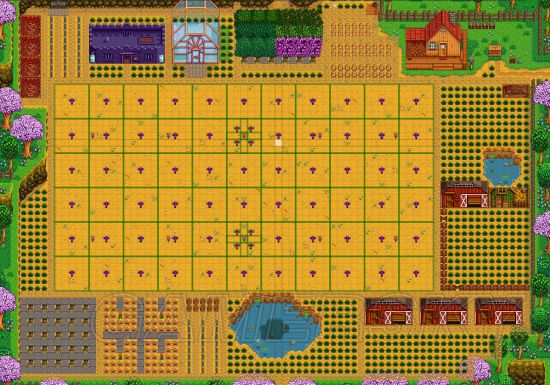 《星露谷物语》农场布局图大全 各式农场布局图分享